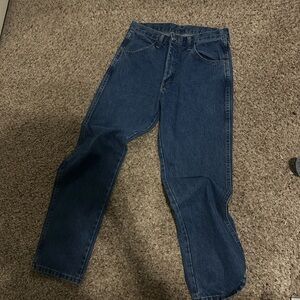 Rustler Men's Straight Blue Jeans